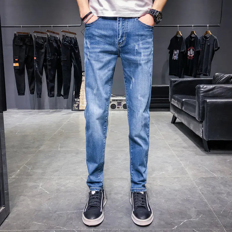 Slim Fit Denim Pants for Men