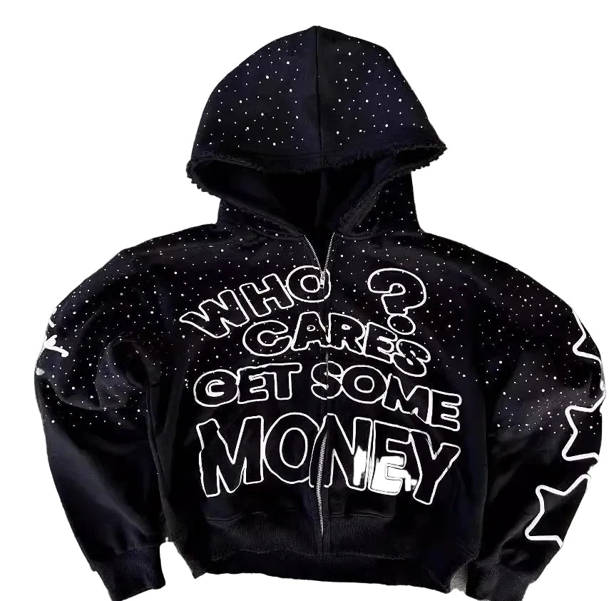 High-Street Letter Print Hoodie