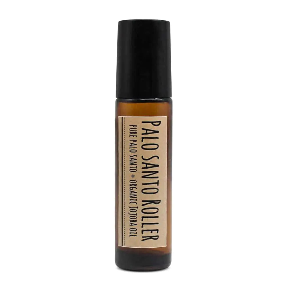 Maison Palo Santo| Artisanal Essential Oil Perfume Roll On | Pure Palo Santo & Organic Jojoba Oil 0.33 fl oz 10ml | Daily Natural Perfume Yoga Mediation Promote Calmness and Creativity