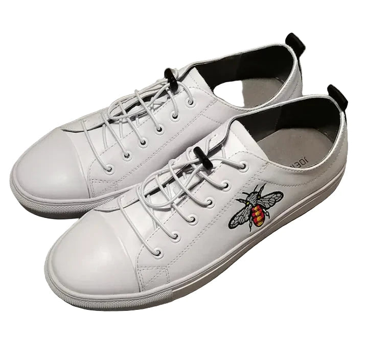 Bee Embroidery Casual Sneakers for Men