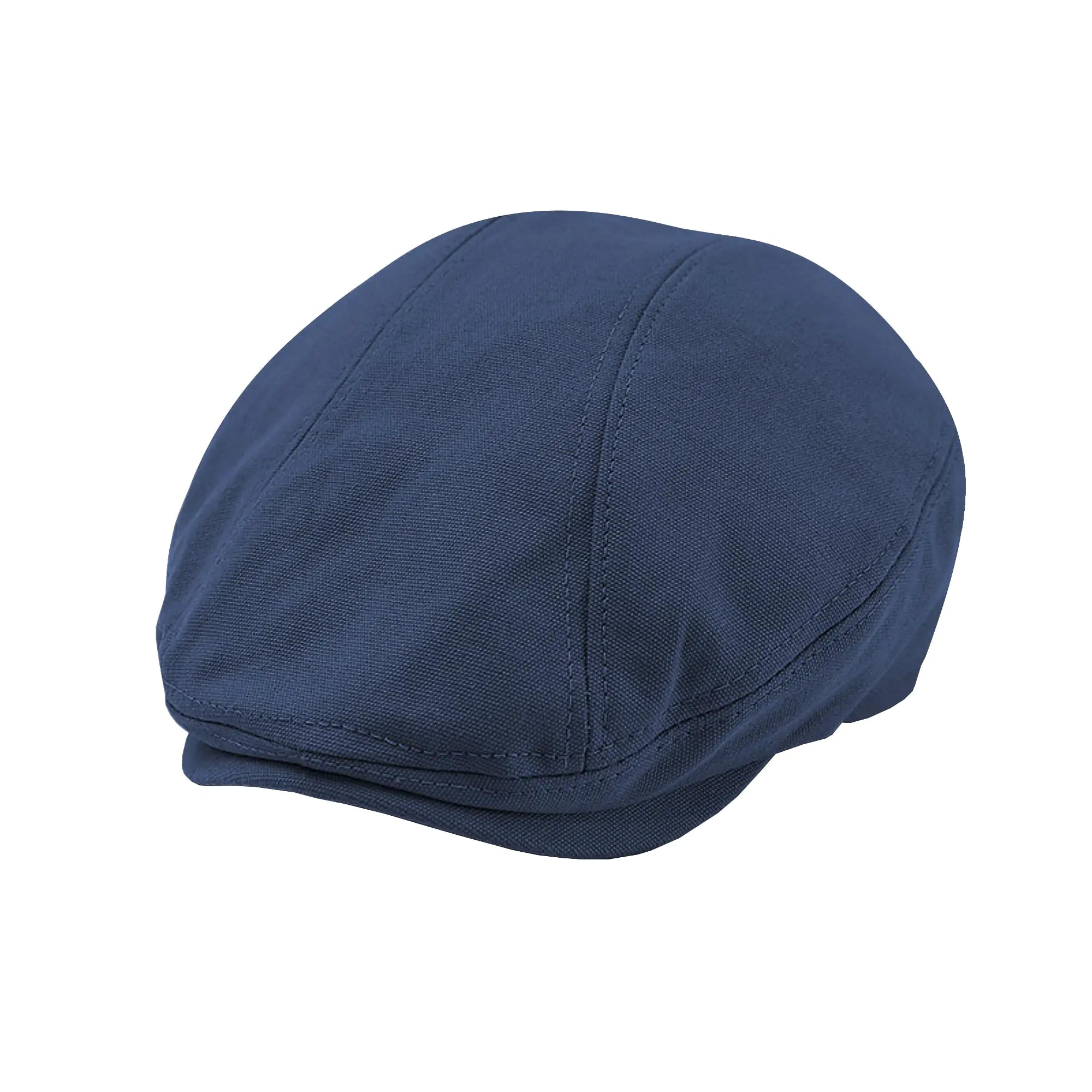 POUDAY Mens Cotton Newsboy Cap Flat Cap Newsboy Hat for Men Cabbie Hat Breathable Soft Summer Hat for Driving Hunting Golf Navy