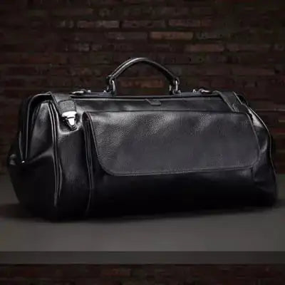 Genuine Leather Business Travel Luggage Bag