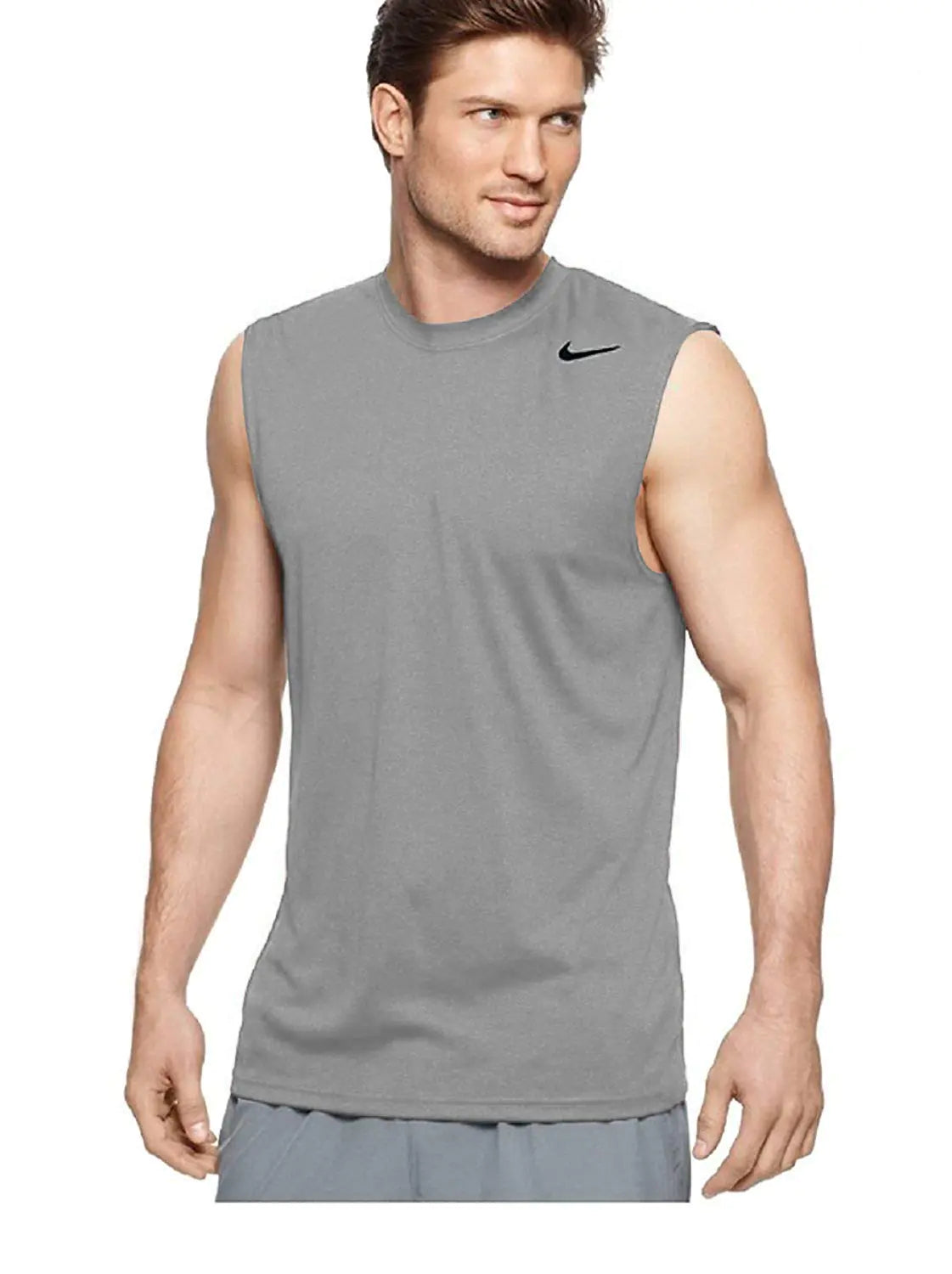 Nike Mens Legend Dri Fit Sleeveless T Shirt (4X-Large Grey)