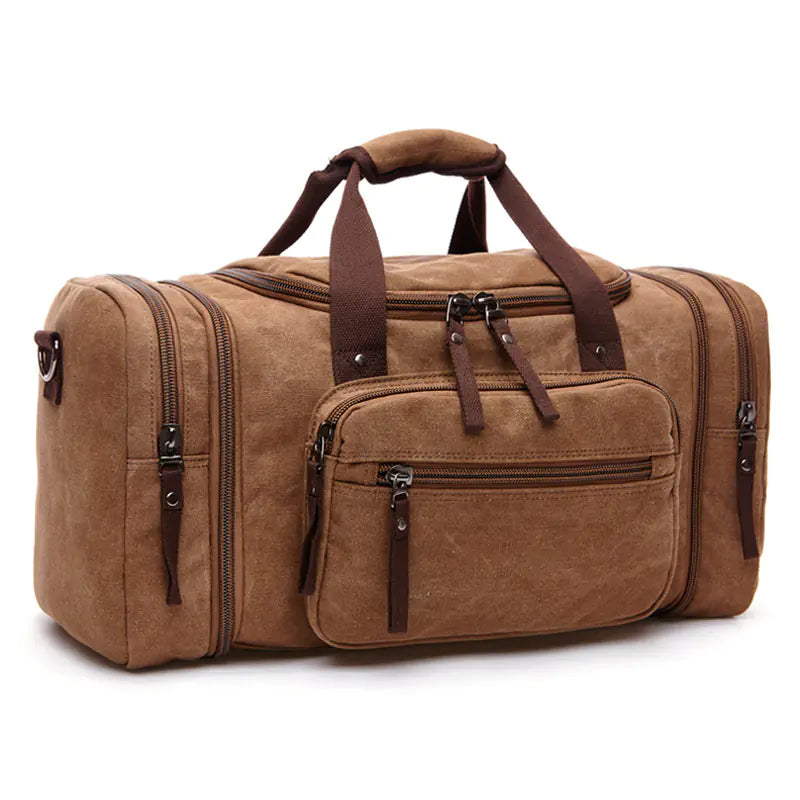 Canvas Travel Bag - Vintage Travel Tote
