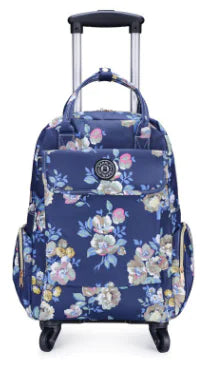 Canvas Printed Travel Bag with Wheels