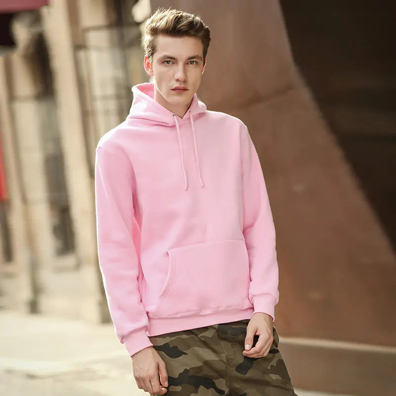 Cotton Casual Pullover Hoodie For Men
